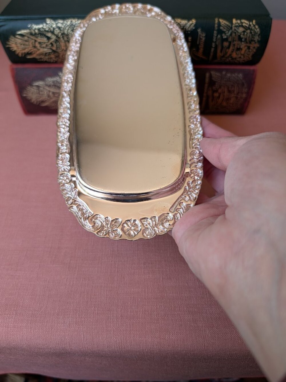 Vintage Silverplate Toast Holder Caddy | 8.5" Shiny English Kitchen Decor - Picture 10 of 10
